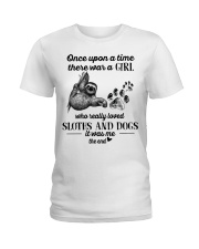 Sloth And Dogs Ladies T-Shirt tile