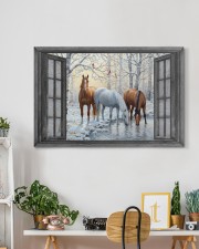 Snow Horse 30x20 Gallery Wrapped Canvas Prints aos-canvas-pgw-30x20-lifestyle-front-03