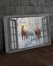 Snow Horse 30x20 Gallery Wrapped Canvas Prints aos-canvas-pgw-30x20-lifestyle-front-11