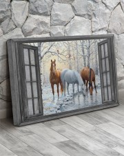 Snow Horse 30x20 Gallery Wrapped Canvas Prints aos-canvas-pgw-30x20-lifestyle-front-13