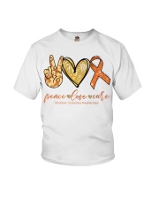 Peace Love Cure Multiple Sclerosis Youth T-Shirt tile