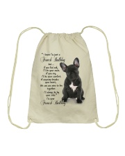 French bulldog Drawstring Bag tile