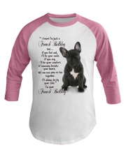 French bulldog Baseball Tee tile