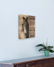 I'm your friend and your horse 11x14 Gallery Wrapped Canvas Prints aos-canvas-pgw-11x14-lifestyle-front-01