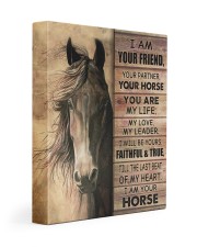 I'm your friend and your horse 11x14 Gallery Wrapped Canvas Prints front