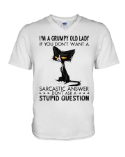 I'm A Grumpy Old Lady V-Neck T-Shirt tile