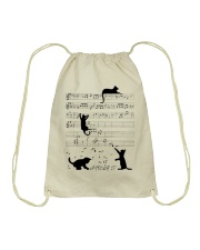 Cats Playing With Music Drawstring Bag tile