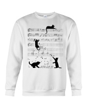 Cats Playing With Music Crewneck Sweatshirt tile