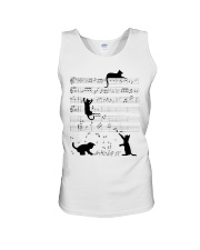Cats Playing With Music Unisex Tank tile