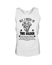 All I Need Is This Golden Retriever Unisex Tank tile
