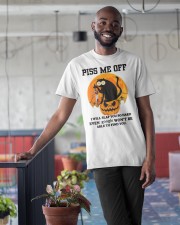 Cat Pumpkin And Knife Classic T-Shirt apparel-classic-tshirt-lifestyle-front-34