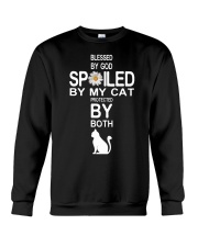 Blessed By God Spoiled By My Cat Crewneck Sweatshirt tile