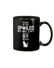 Blessed By God Spoiled By My Cat Mug tile