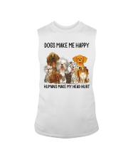 Dogs Make Me Happy Sleeveless Tee tile