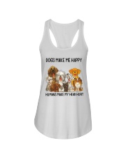 Dogs Make Me Happy Ladies Flowy Tank tile