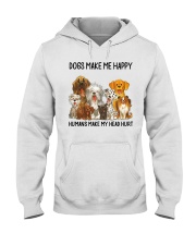 Dogs Make Me Happy Hooded Sweatshirt tile