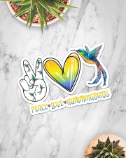 Peace Love Hummingbird Sticker - Single (Horizontal) aos-sticker-single-horizontal-lifestyle-front-06
