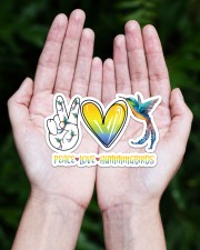Peace Love Hummingbird Sticker - Single (Horizontal) aos-sticker-single-horizontal-lifestyle-front-20