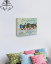 Sea Turtles God Says You Are 14x11 Gallery Wrapped Canvas Prints aos-canvas-pgw-14x11-lifestyle-front-02