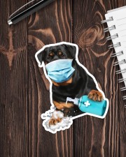 Rottweiler Wash Hands Sticker - Single (Vertical) aos-sticker-single-vertical-lifestyle-front-05