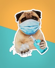 Pug wash hands Sticker - Single (Vertical) aos-sticker-single-vertical-lifestyle-front-02