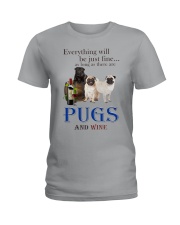 pugs Ladies T-Shirt tile
