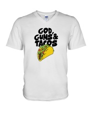 Guns And Tacos Hoodie V-Neck T-Shirt tile