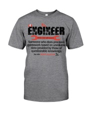 ENGINEER - NOUN Classic T-Shirt front