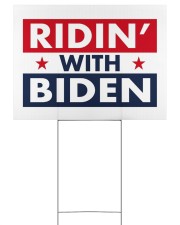 ridin with biden yard sign 24x18 Yard Sign front