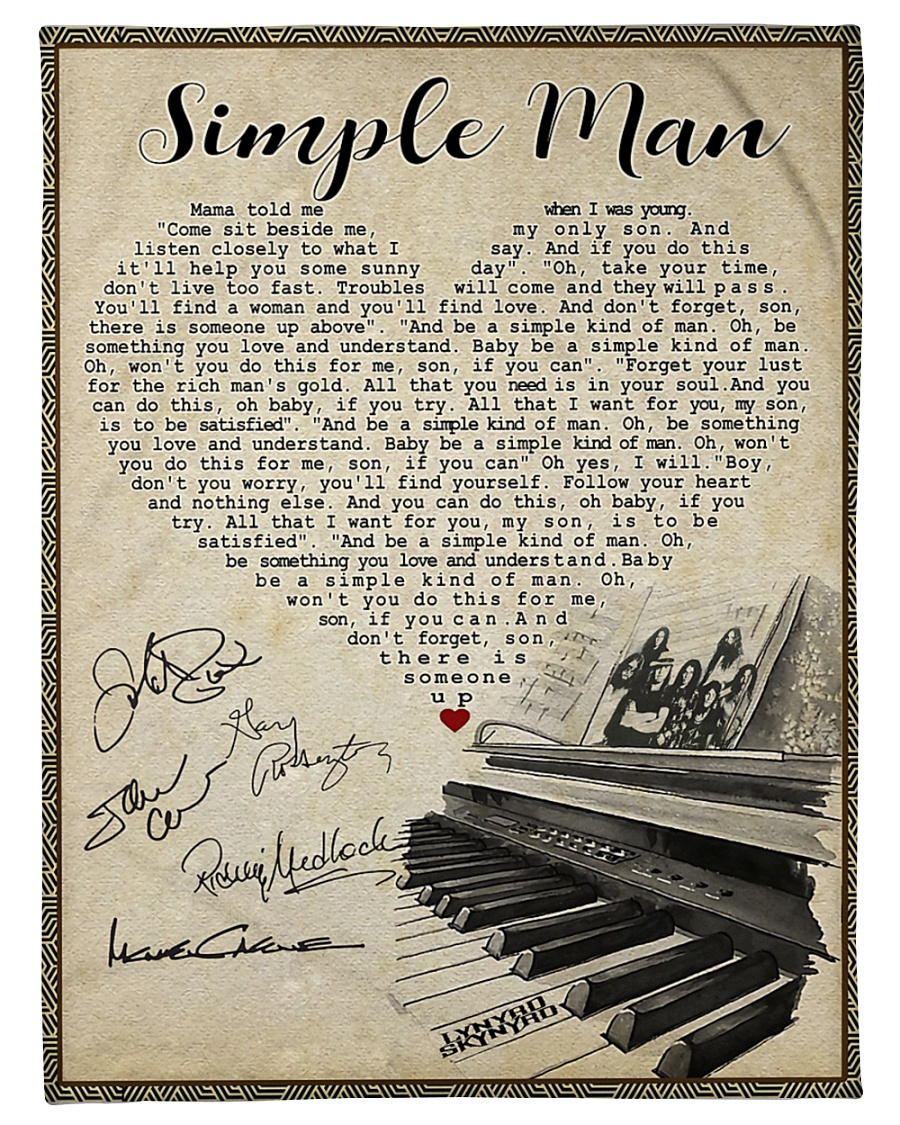Simple Man Small Fleece Blanket - 30" x 40"