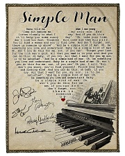 Simple Man Small Fleece Blanket - 30" x 40" front