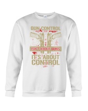 01 Gun Control Not About Guns Crewneck Sweatshirt thumbnail