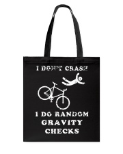 Crash Funny Mountain Biking Tote Bag thumbnail