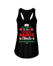 School Nurse Santa Christmas Pajamas School Nurse Ladies Flowy Tank thumbnail