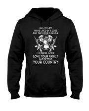 ALL MY LIFE HAVE LIVED BY A CODE Hooded Sweatshirt thumbnail