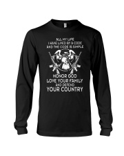 ALL MY LIFE HAVE LIVED BY A CODE Long Sleeve Tee thumbnail