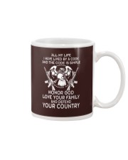 ALL MY LIFE HAVE LIVED BY A CODE Mug thumbnail