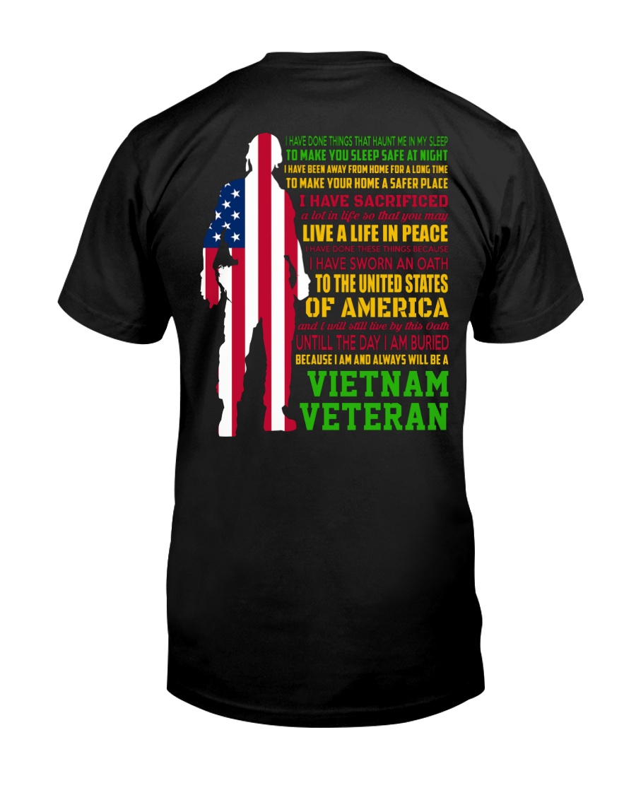 VETERAN I HAVE DONE THINGS THAT HAUNT ME Classic T-Shirt
