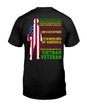 VETERAN I HAVE DONE THINGS THAT HAUNT ME Classic T-Shirt back