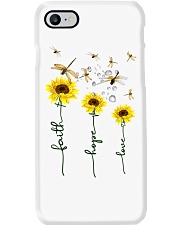 Faith Jesus Sunflower Dragonflies Phone Case tile
