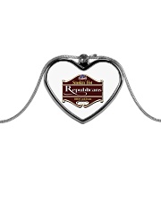 Smokin Hot Republicans BBQ Team Metallic Heart Necklace thumbnail
