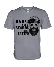 Dad with Beards are better new V-Neck T-Shirt thumbnail