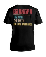 Grandpa The Man The Myth The Bad Influenci V-Neck T-Shirt thumbnail