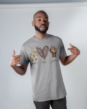 Peace - Love - Justice Classic T-Shirt apparel-classic-tshirt-lifestyle-front-32