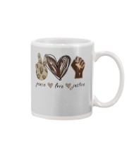 Peace - Love - Justice Mug thumbnail