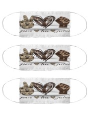 Peace - Love - Justice Cloth Face Mask - 3 Pack thumbnail