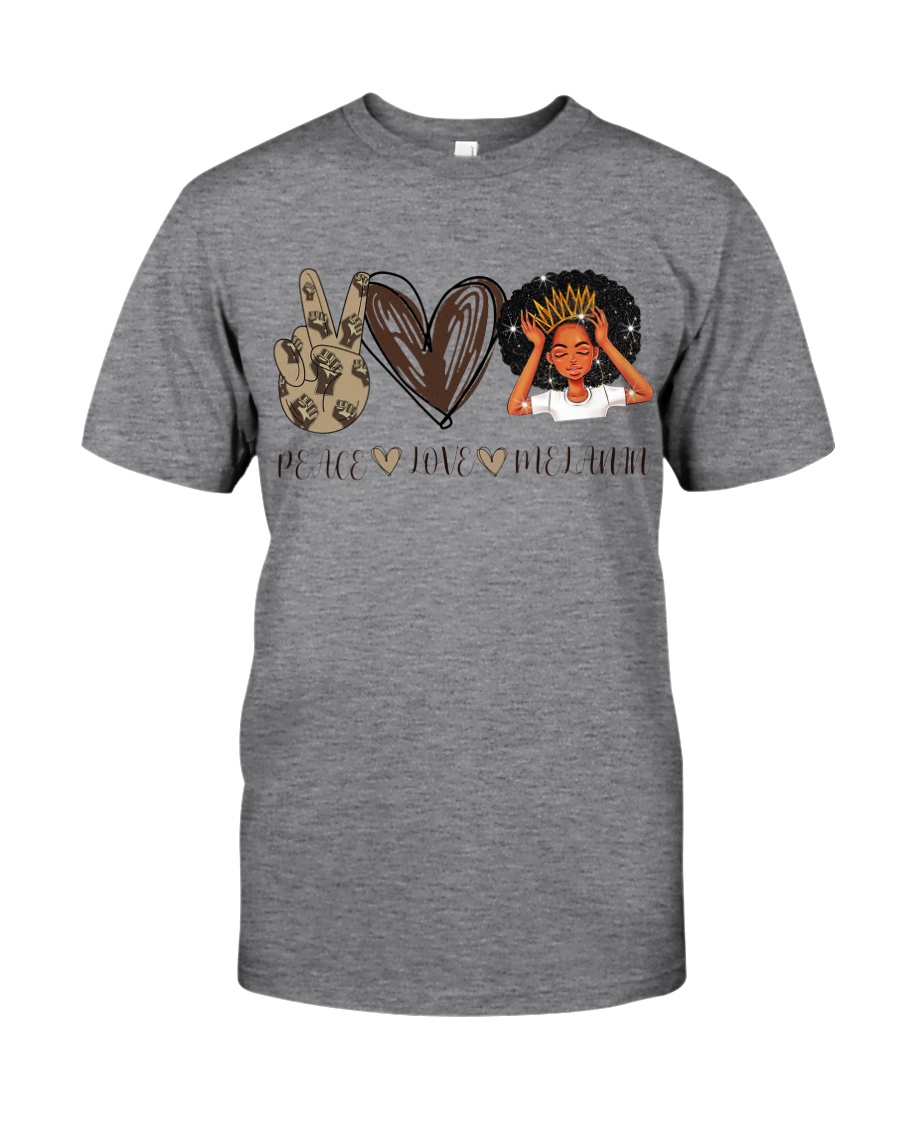 Peace - Love - Melanin Classic T-Shirt