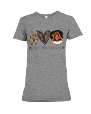 Peace - Love - Melanin Premium Fit Ladies Tee thumbnail