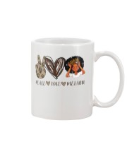 Peace - Love - Melanin Mug front