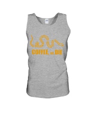 Coffee or Die Unisex Tank front